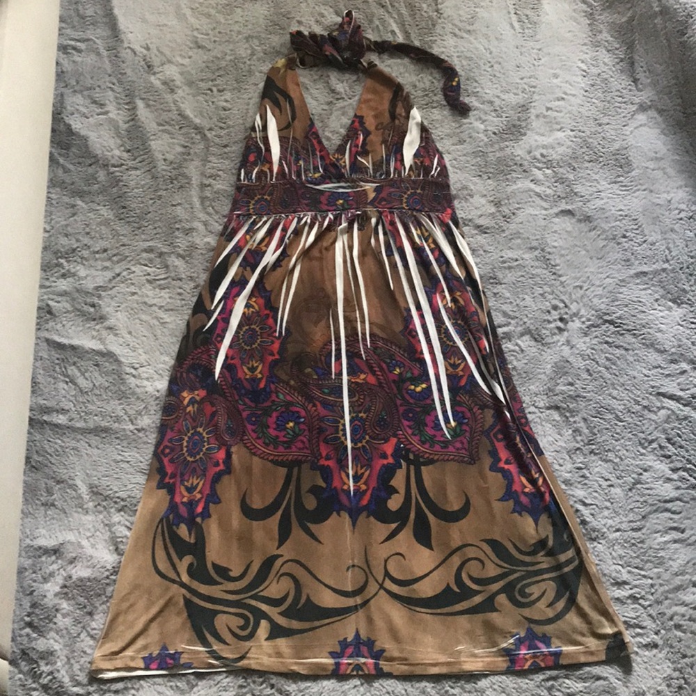 Tie Halter Summer Dress